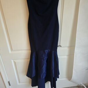 Navy Mermaid Hem Dress